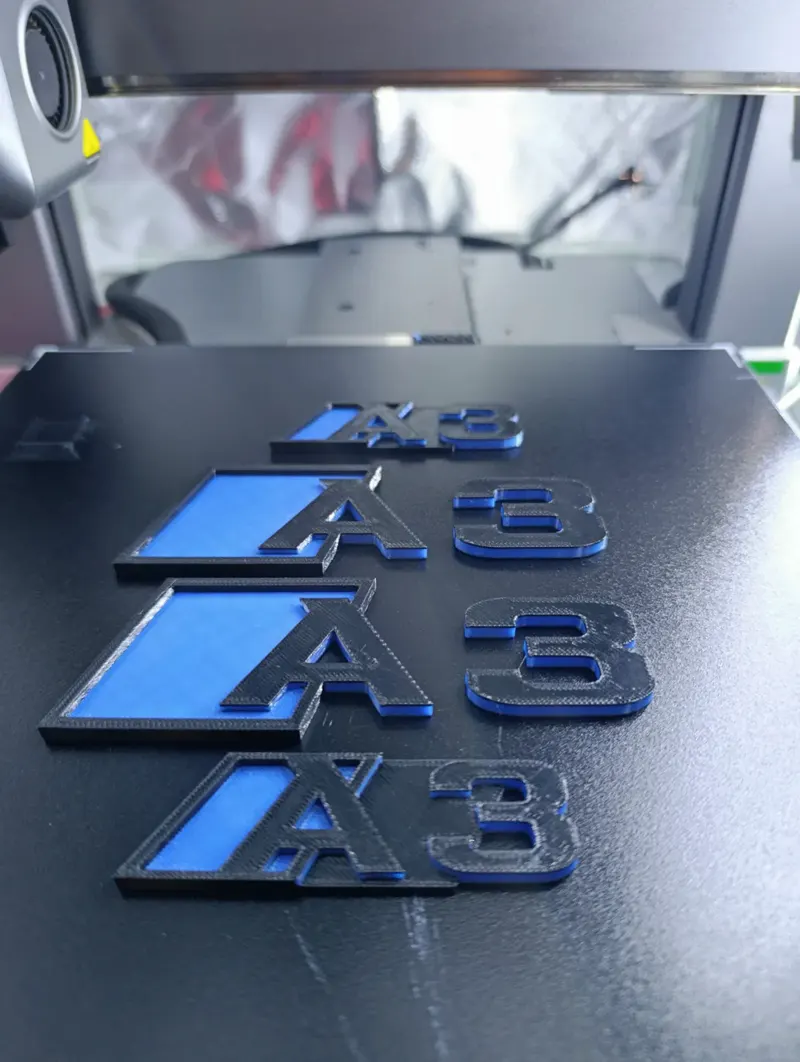 Audi A3 Badge — 3D printed functional (photo 3 of 4)