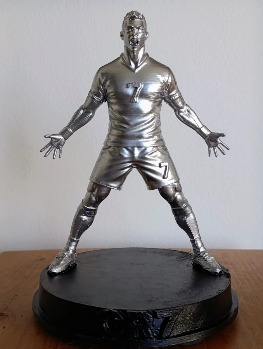 Cristiano Ronaldo Siu Statue — 3D printed display piece