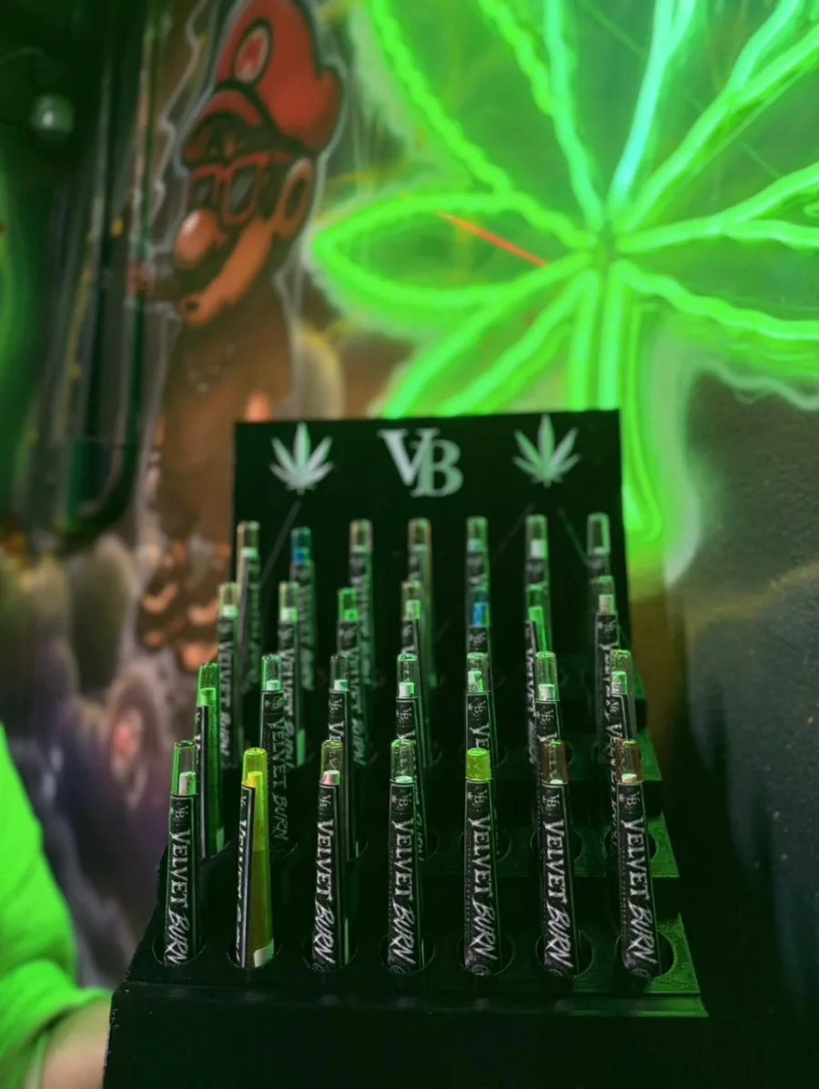 Velvet Burn Pre-Roll Display Stand — 3D printed branded (photo 4 of 5)